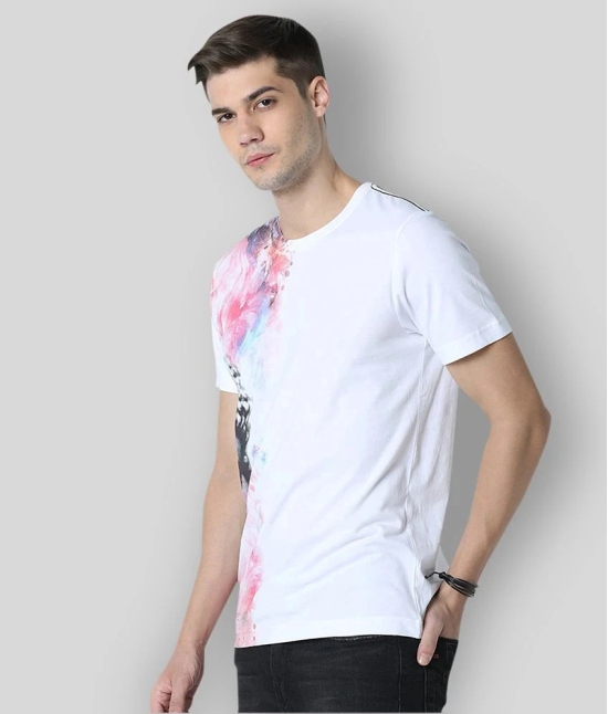 Huetrap - White Cotton Regular Fit Mens T-Shirt ( Pack of 1 ) - None