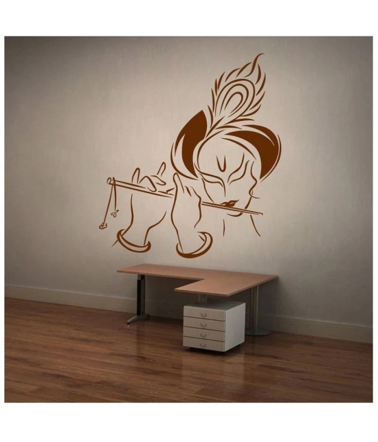 Decor Villa Shri Krishna Wall PVC Wall Stickers