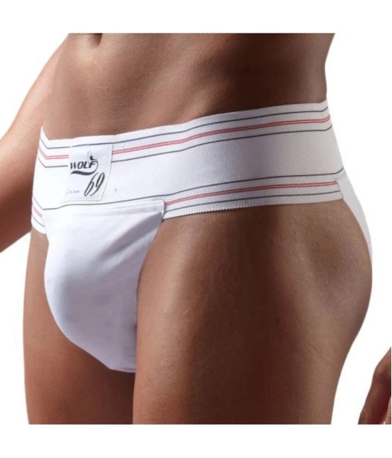 Omtex - White Athletic Supporter ( Pack of 2 ) - L