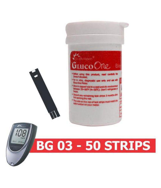 Dr. Morepen 50 Sugar Test Strips for BG-03 Glucometer (Strips Only Pack) Expiry- Feb-2024