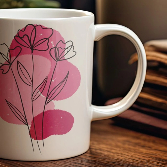 Pink Petal Bloom Coffee Mug