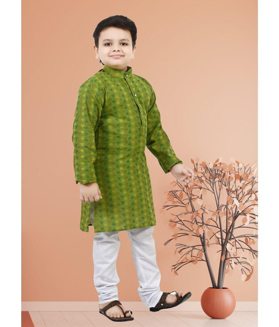 Arshia Fashions Green Cotton Blend Boys ( Pack of 1 ) - None