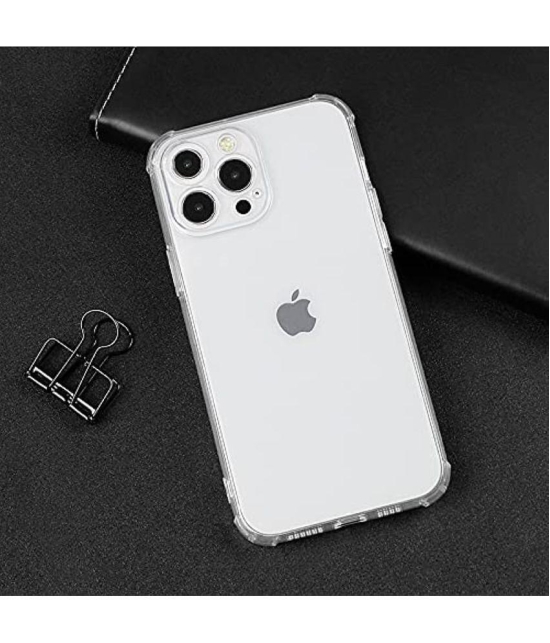 Case Vault Covers Silicon Soft cases Compatible For Silicon iPhone 13 Pro Max ( Pack of 1 ) - Transparent