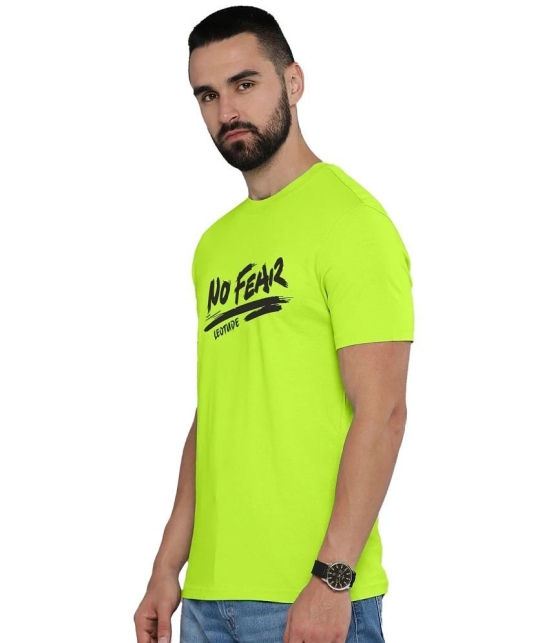 Leotude Polyester Regular Fit Printed Half Sleeves Mens T-Shirt - Green ( Pack of 1 ) - None