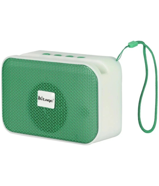 hitage BT-5.0 Glare 5 W Bluetooth Speaker Bluetooth V 5.0 with USB,SD card Slot Playback Time 24 hrs Green - Green