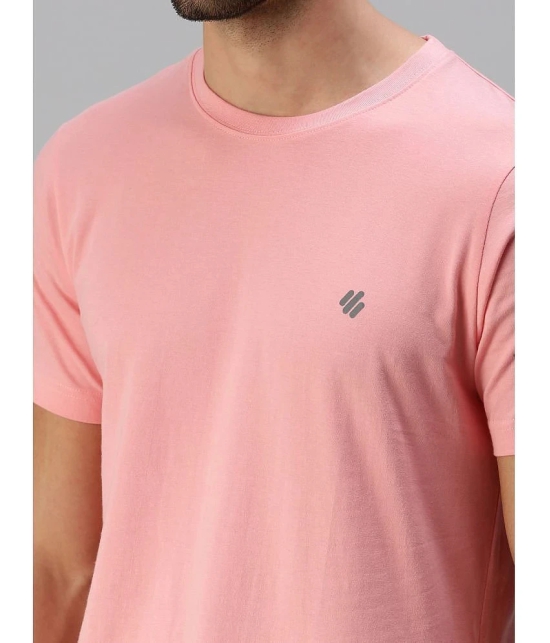 ONN - Pink Cotton Blend Regular Fit Mens T-Shirt ( Pack of 1 ) - None