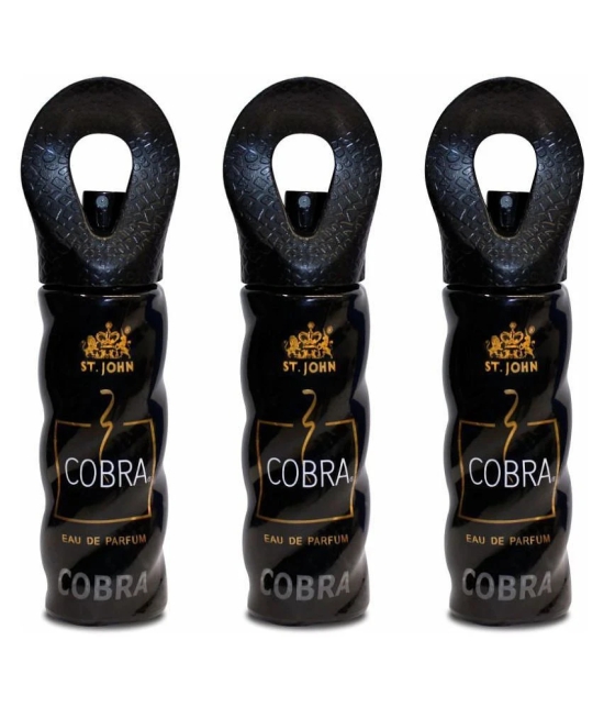 ST.JOHN Cobra Perfume 30ml , Long Lasting Perfume for Men (90ml) - Pack of 3