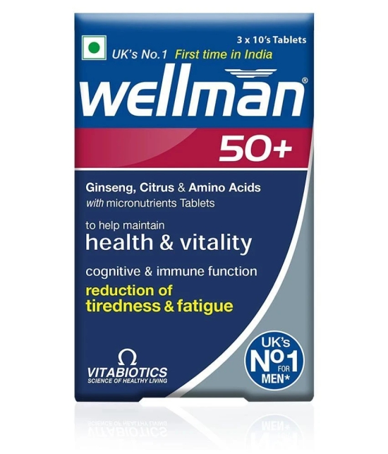 Wellman 50  Tablets For Men Multivitamin 30 no.s Multivitamins Tablets