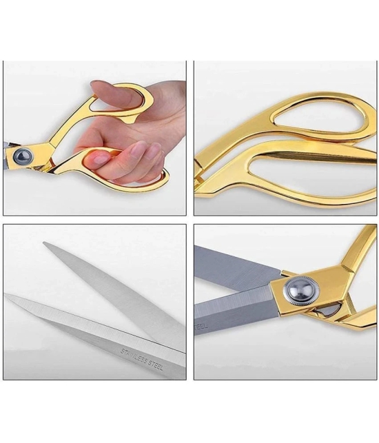 Professional Golden Steel Tailoring Scissors For Cutting Heavy Clothes Fabrics 10.5