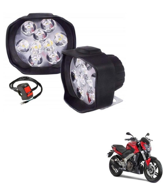 Kozdiko Bike Sheen 9 LED Fog Light 6000k Cree LED Transformer Bumble Bee Style Car LED Fog Light Lamp Assembly Set of 2 Pcs For Bajaj Pulsar Vs 400