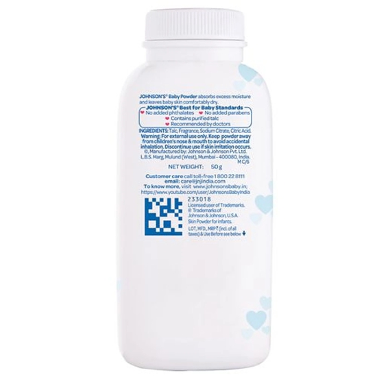 Johnsons Baby Powder, 50 gms