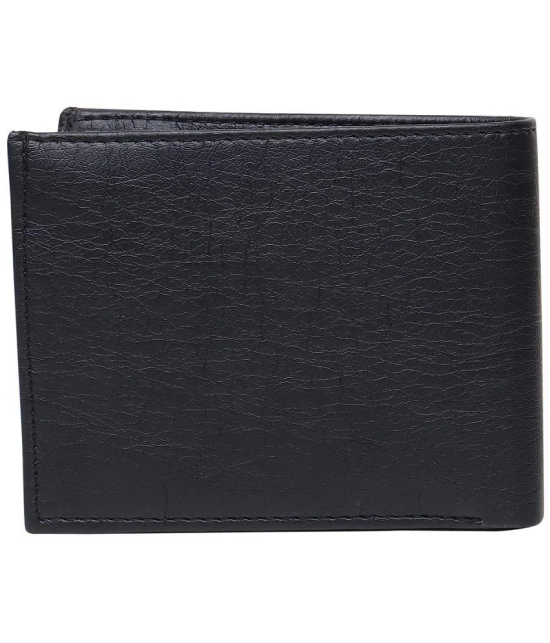 samtroh - Black PU Mens Regular Wallet ( Pack of 1 ) - Black