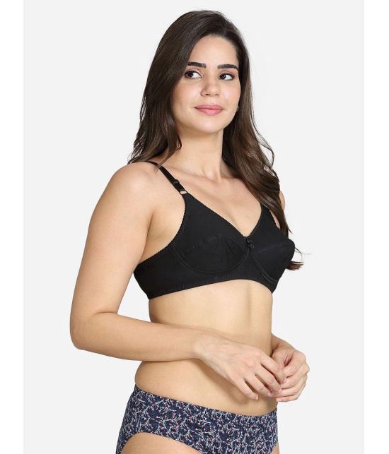 VStar - Black Cotton Blend Non Padded Women's Everyday Bra ( Pack of 1 ) - None