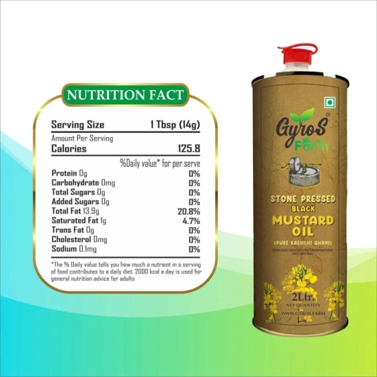 Stone Cold Pressed Black Mustard Oil  | 2L + 2L  | Zero Adulteration| Sieve Filtered-2 Liter + 2 Liter