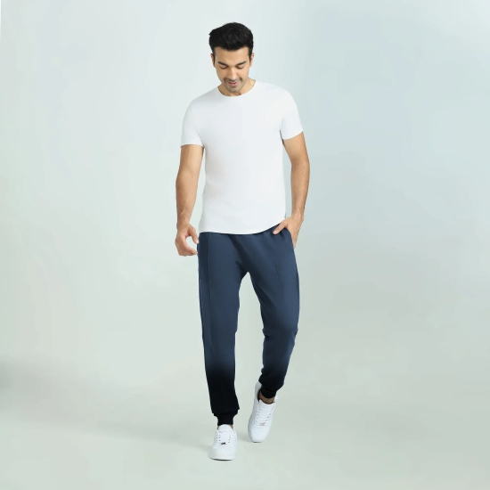 Cruze French Terry Cotton Joggers Opal Blue M