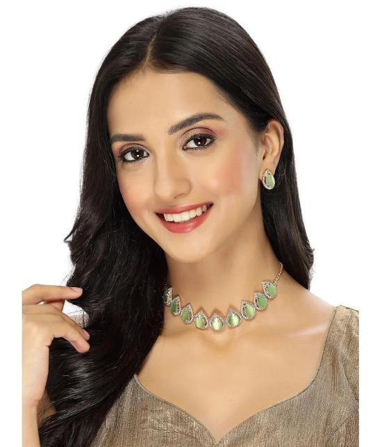 Sukkhi Green Alloy Necklace Set ( Pack of 1 ) - Green