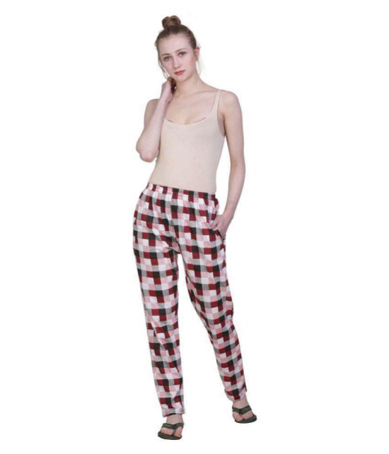 Affair Cotton Pajamas - Maroon - None