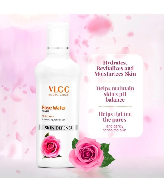 VLCC Rose Water Toner For Hydrates, Revitalizes & Moisturizes Skin 100 ml