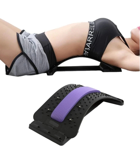 HORSE FIT Back Pain Relief Product Back Stretcher, Spinal Back Relaxation Device, Multi-Level Lumbar Region Back Support for Lower back - Multi Color