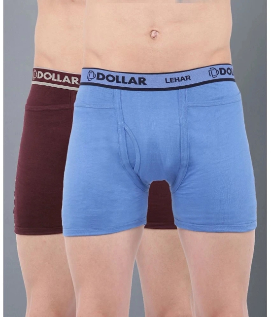 Dollar Multicolor Cotton Mens Trunks ( Pack of 2 ) - None