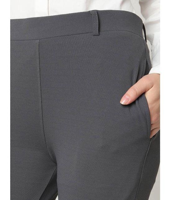 Smarty Pants Grey Cotton Straight Womens Formal Pants ( Pack of 1 ) - None