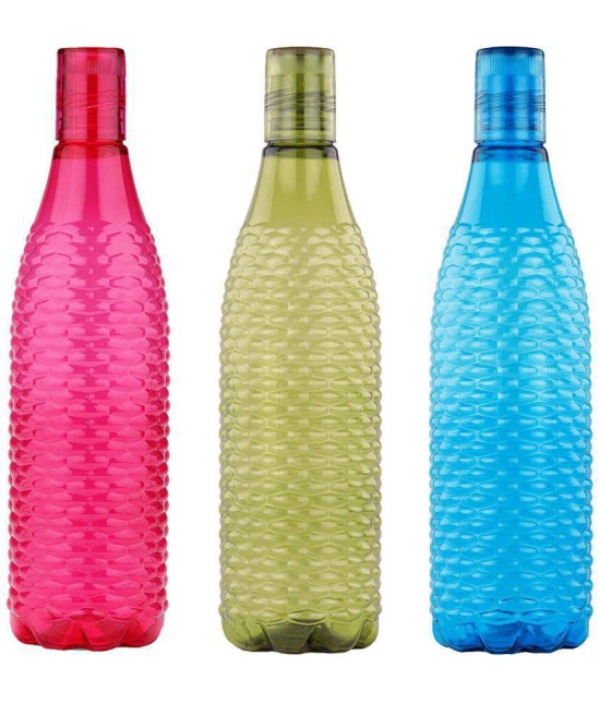 Oliveware - Multicolour Water Bottle 1000 mL ( Set of 3 ) - Multicolour