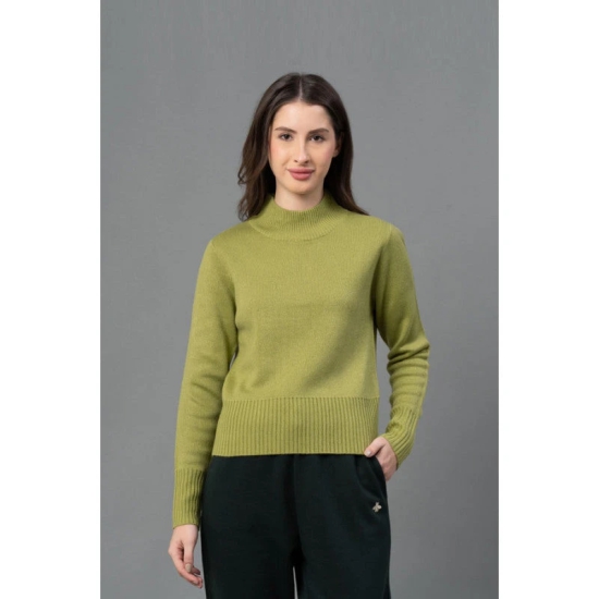 Mode By RedTape Women Green Solid Sweater