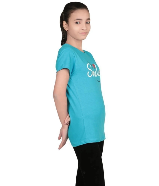 Bodycare Blue Cotton Girls T-Shirt ( Pack of 1 ) - None