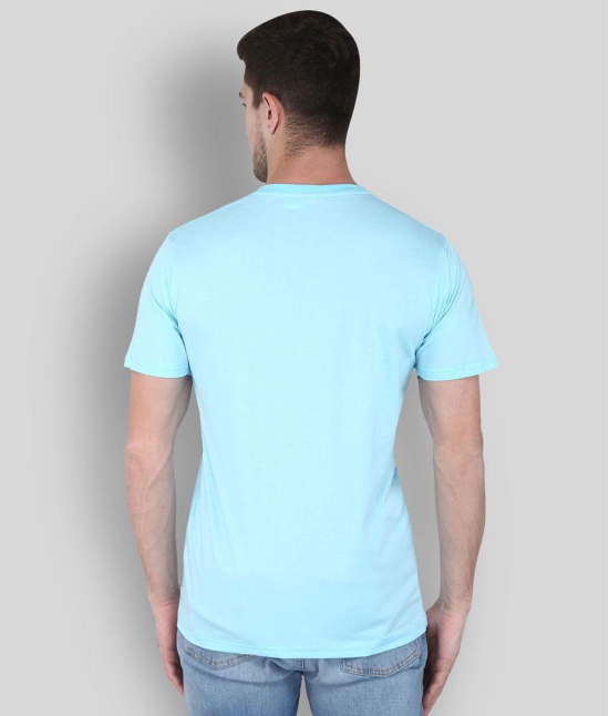 MADTEE - Turquoise Cotton Regular Fit Mens T-Shirt ( Pack of 1 ) - None