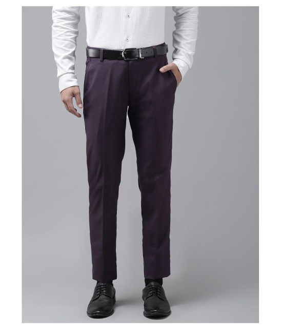 Hangup Purple Regular -Fit Trousers - None