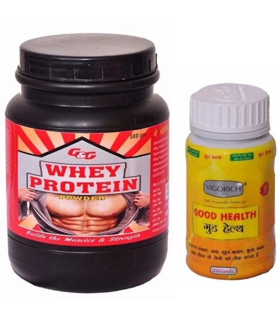 Dr. Chopra G&G Good Health 50 Capsule & Whey Protein Powder 500 gm Chocolate Flavor