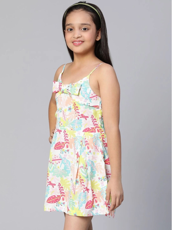 Oxolloxo Floral Printed Shoulder Straps Dress