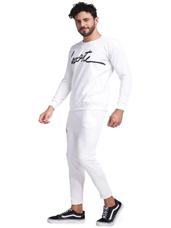 yellow tree White Polyester Relaxed Fit Mens Tracksuit ( Pack of 1 ) - None