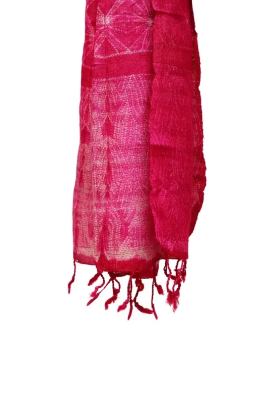 Tisser Kosa (Tussar) Silk Dupatta With Shibori