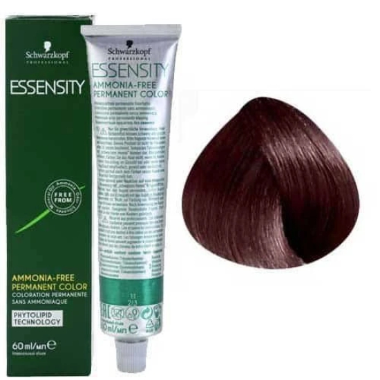 Schwarzkopf Essensity Hair Color 60G 5-68 Light Brown Chocolate Red+ Developer 1000ml Combo