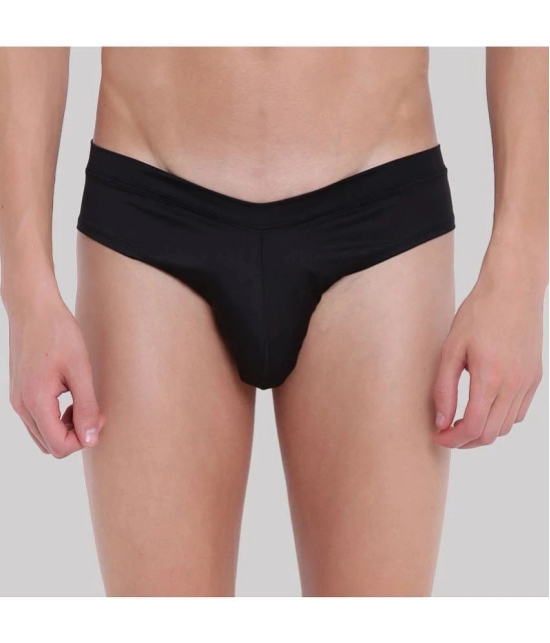 BASIICS By La Intimo - Black BCSSS03 Polyester Mens Briefs ( Pack of 1 ) - None