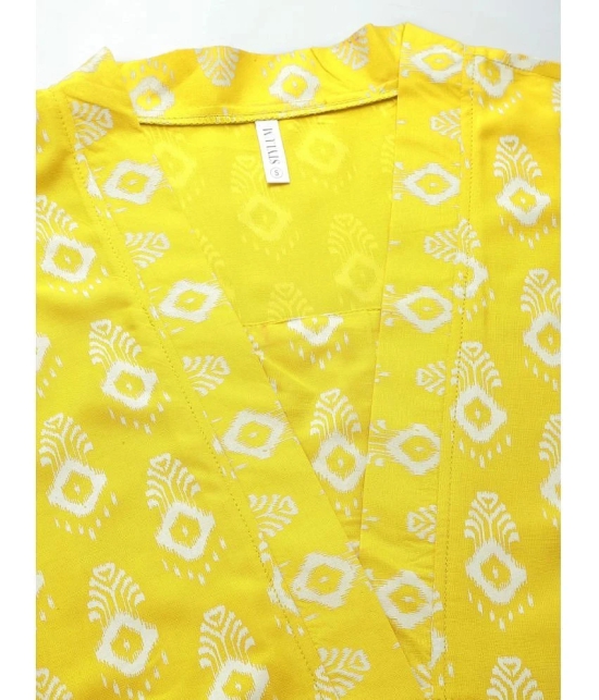 Stylum Yellow Printed Pant Top Set - None