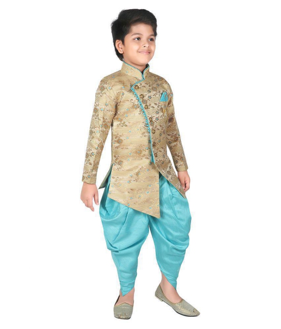 Ahhaaaa Ethnic Wear Sherwani/Indo Western With Dhoti Pant For Kids and Boys - None