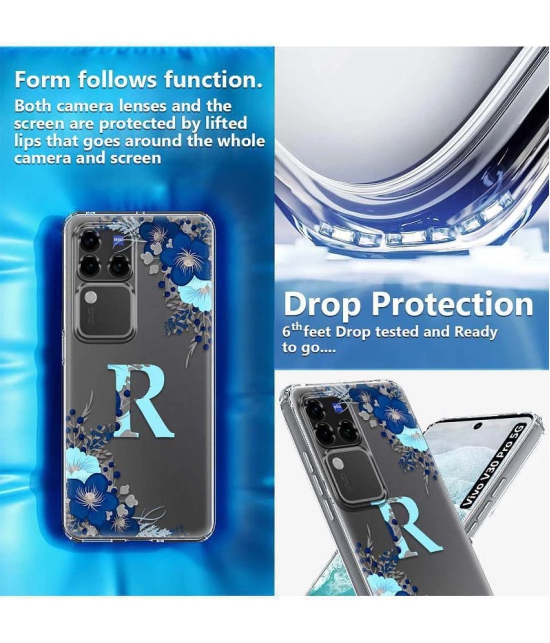 NBOX Multicolor Printed Back Cover Silicon Compatible For Vivo V30 Pro 5G ( Pack of 1 )