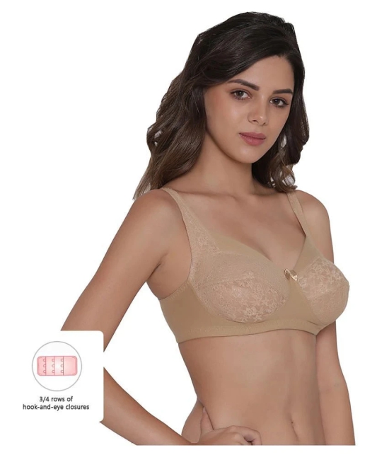 Clovia Cotton Everyday Bra - Beige - 32B