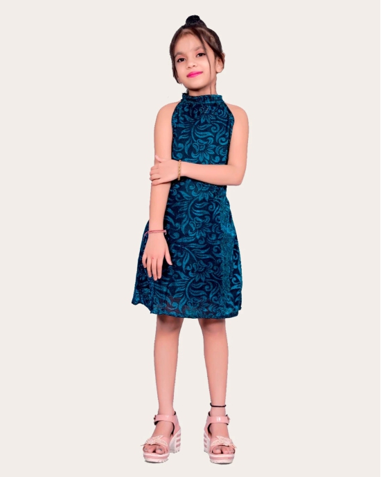 Girls Short/Mid Thigh Party Dress-purple / 9 - 10 Years