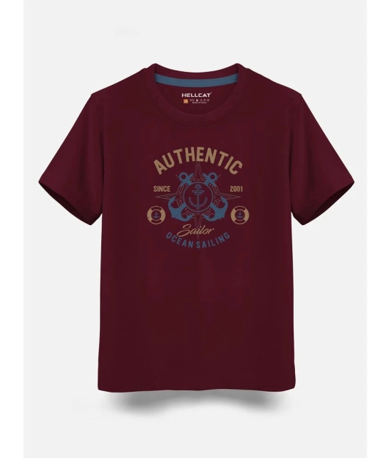 HELLCAT - Burgundy Cotton Blend Boys T-Shirt ( Pack of 3 ) - None