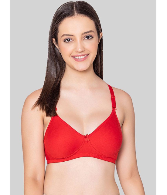 Bodycare Red Cotton Blend Non Padded Womens Everyday Bra ( Pack of 1 ) - None