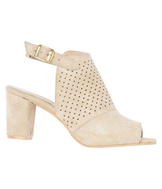 MARC LOIRE Beige Block Heels - None