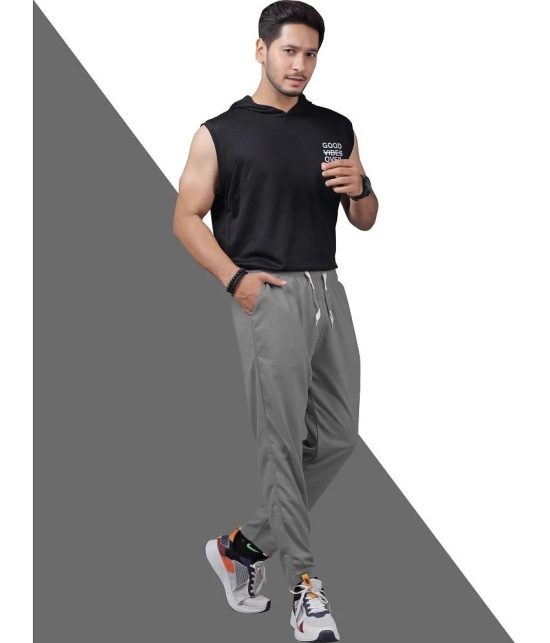 Septem Medium Grey Cotton Blend Mens Trackpants ( Pack of 1 ) - None