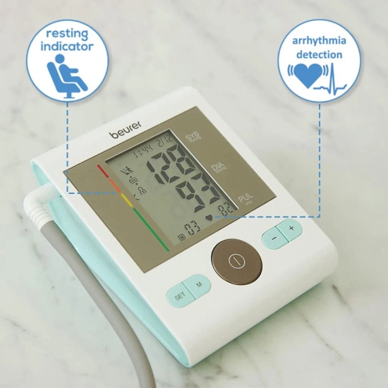 Beurer BM 29 Automatic Upper Arm Blood Pressure Monitor with 5 Years Warranty Bp Monitor (Multicolor)