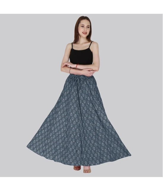 Sttoffa Grey Cotton Womens Flared Skirt ( Pack of 1 ) - None