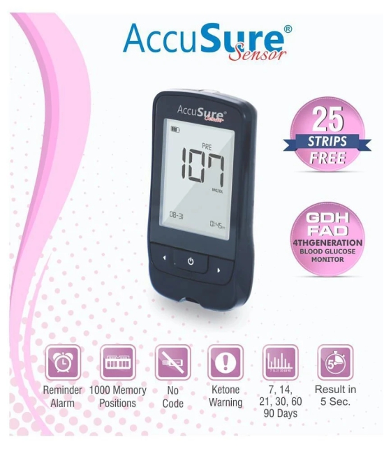 Accusure Sensor GDH FAD 4thG Glucometer