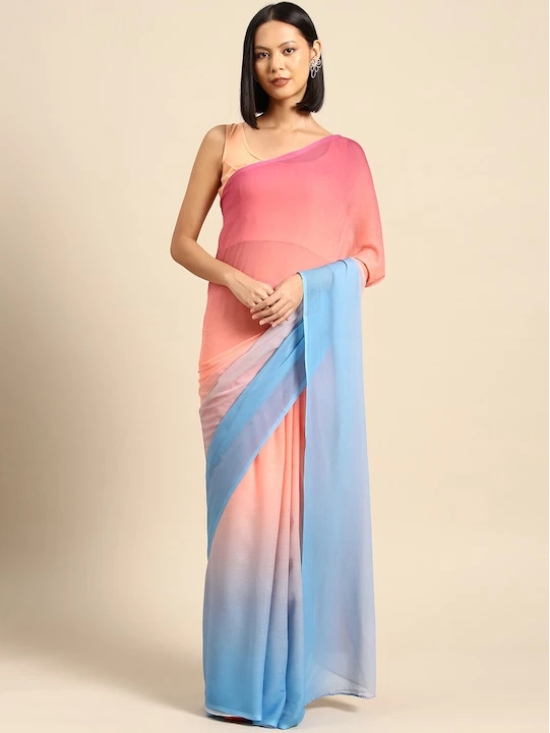 Ombre Poly Chiffon Saree