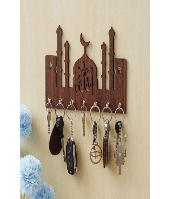 JaipurCrafts Brown Wood Key Holder - Pack of 1